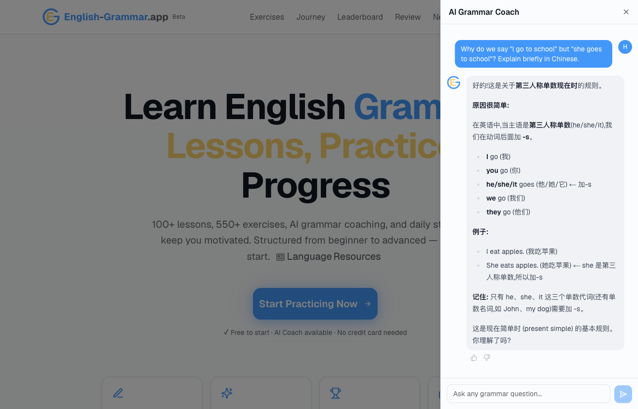 English Grammar实际操作截图 3